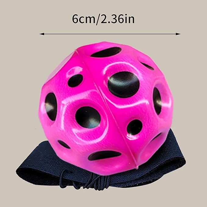 Bouncy Wristband Ball with Wrist Strap & String