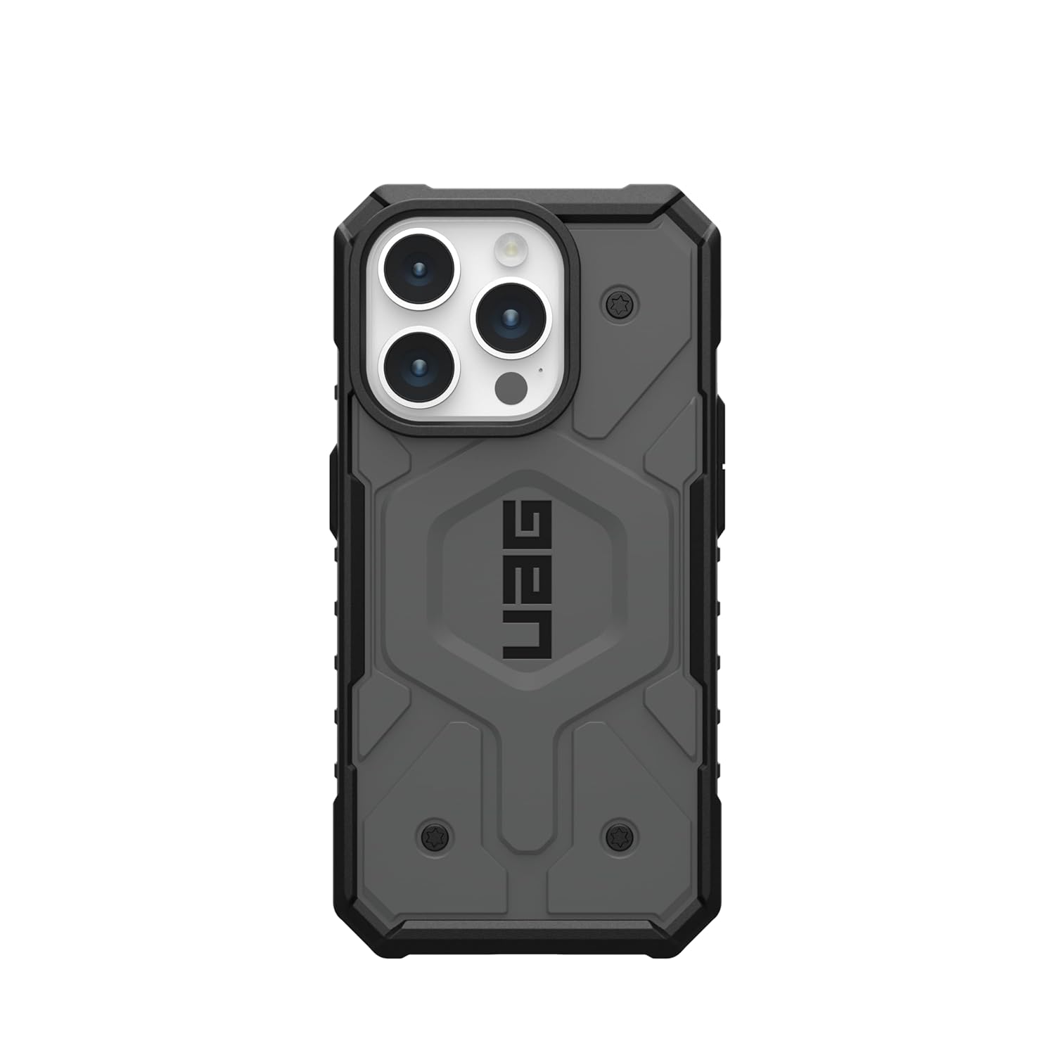 Urban Armor Gear TPU+PC iPhone 16 Plus UAG Case, Pathfinder Mag-Safe Compatible, Slim Fit Rugged Protective Case/Cover Designed For iPhone 16 Plus (Military Drop Tested) - Grey