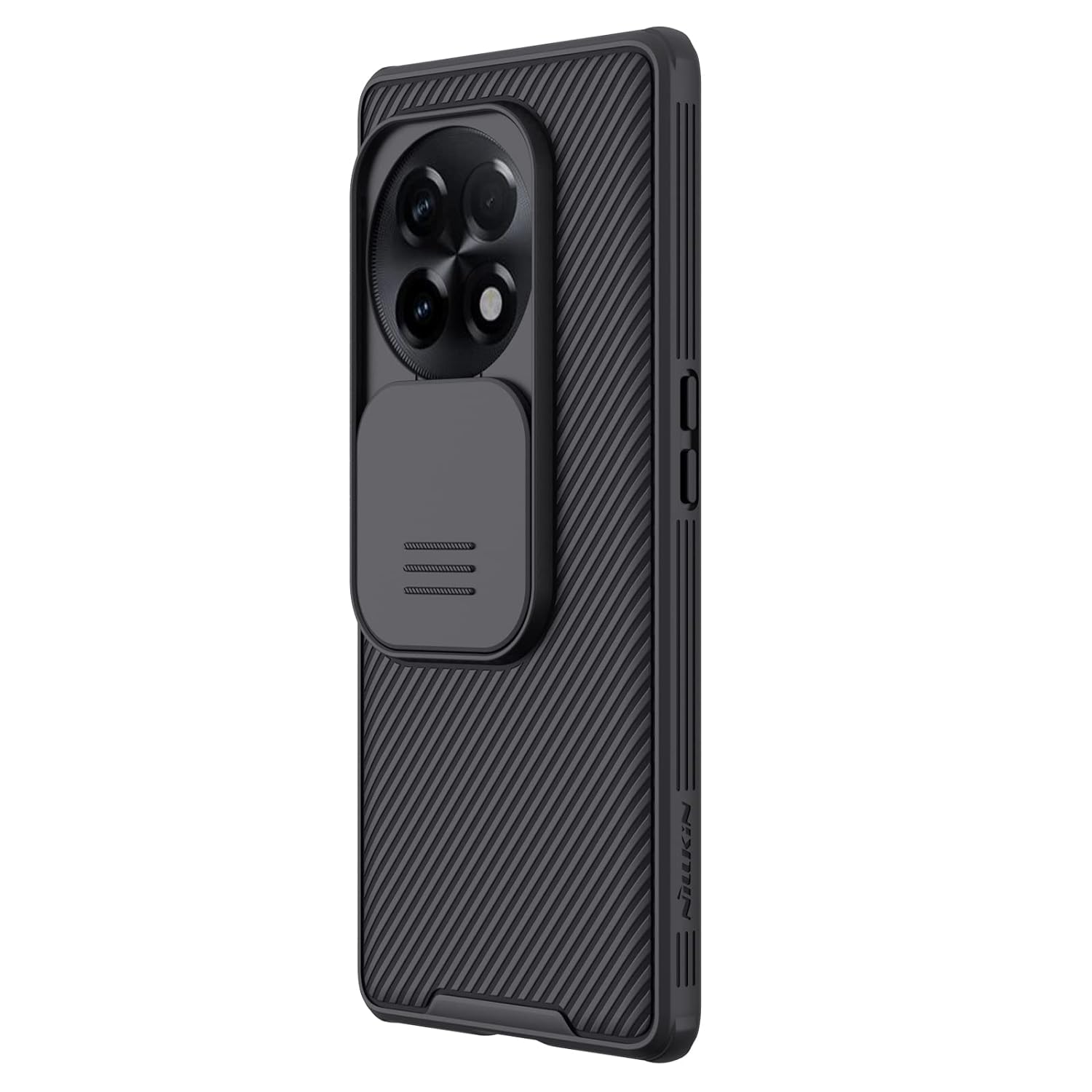 Nillkin Case for One Plus 11R (1+11) R (6.74" Inch) CamShield Pro Slider Camera Close & Open Double Layered Protection TPU + PC Black Color