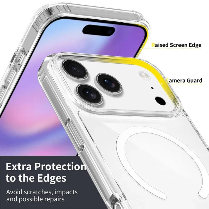 iPhone 17 Pro Max Anti Yellowing Cristal Clear Transparent Case with Magsafe