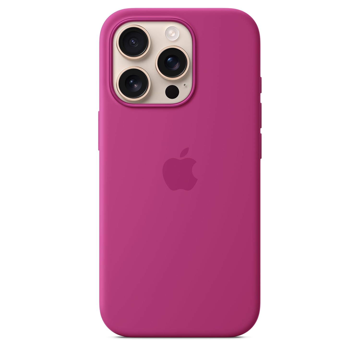 iPhone 16 Pro Max Silicon Case Magsafe New Camera Control Button - Fuchsia