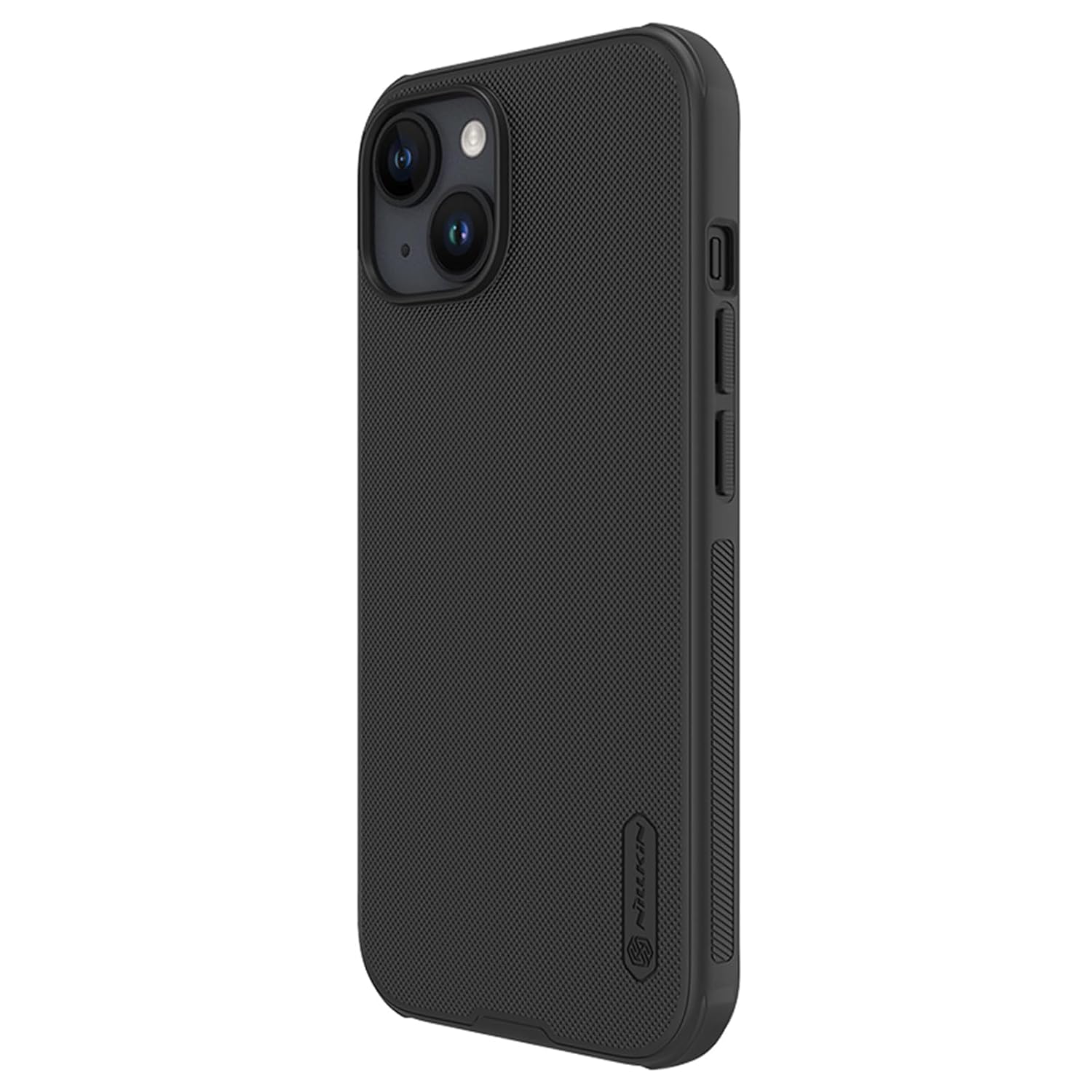 Nillkin Case for Apple iPhone 14 (6.1" Inch) Super Frosted Shield Pro Hard Back Soft Border (PC + TPU) Shock Absorb Cover Raised Bezel Camera Protect PC without Logo Cut Black Color