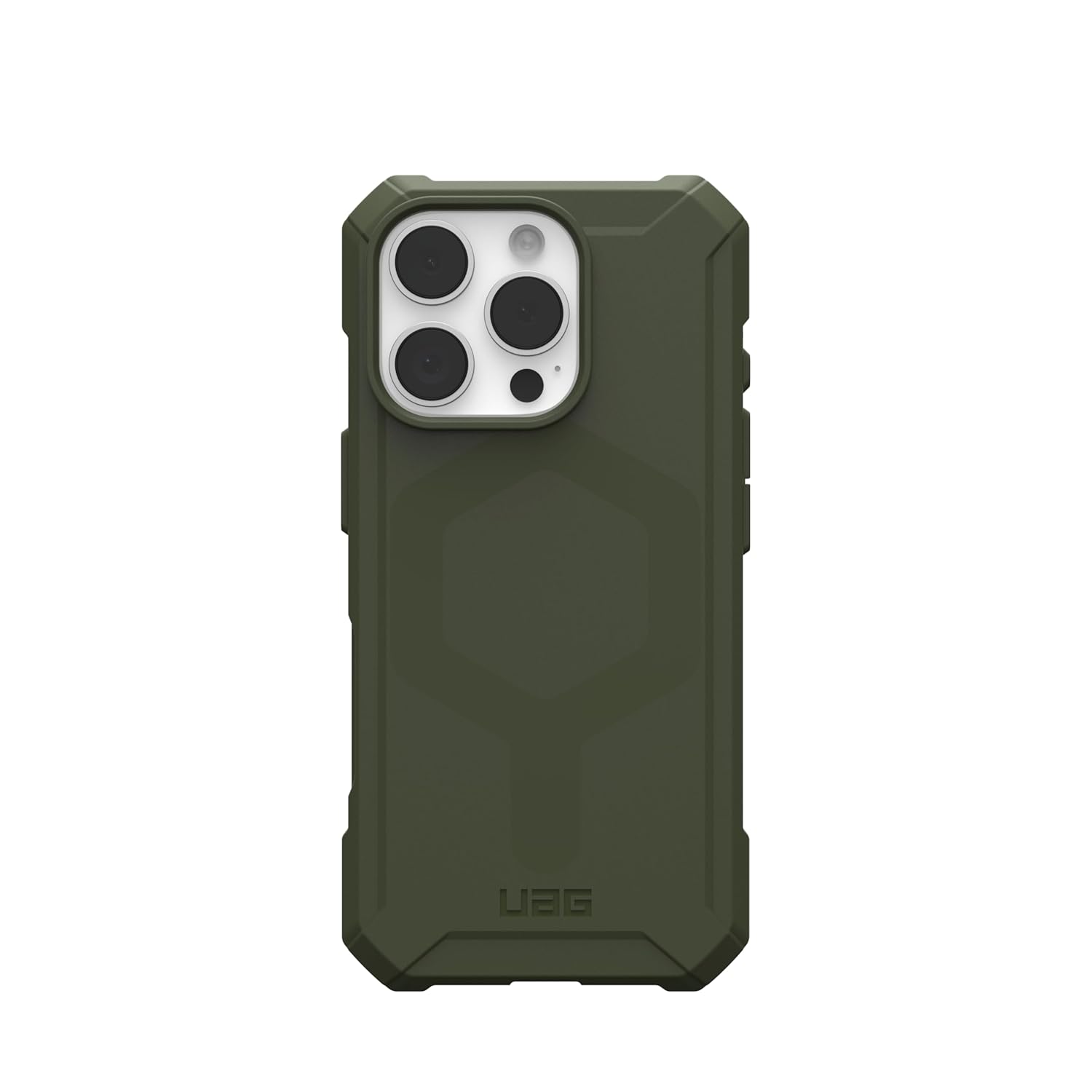 Urban Armor Gear UAG iPhone 16 Pro Max Case, Essential Armor Mag-Safe Compatible, Slim Fit Rugged Protective Case/Cover Designed for iPhone 16 Pro Max, 2024 (Military Drop Tested) - Olive Green
