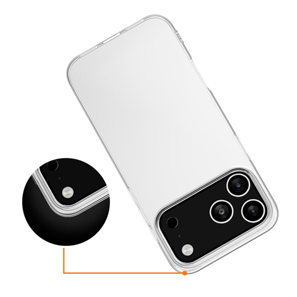 iPhone 17 Pro Crystal Clear Anti Yellowing Hard Transparent Back Cover