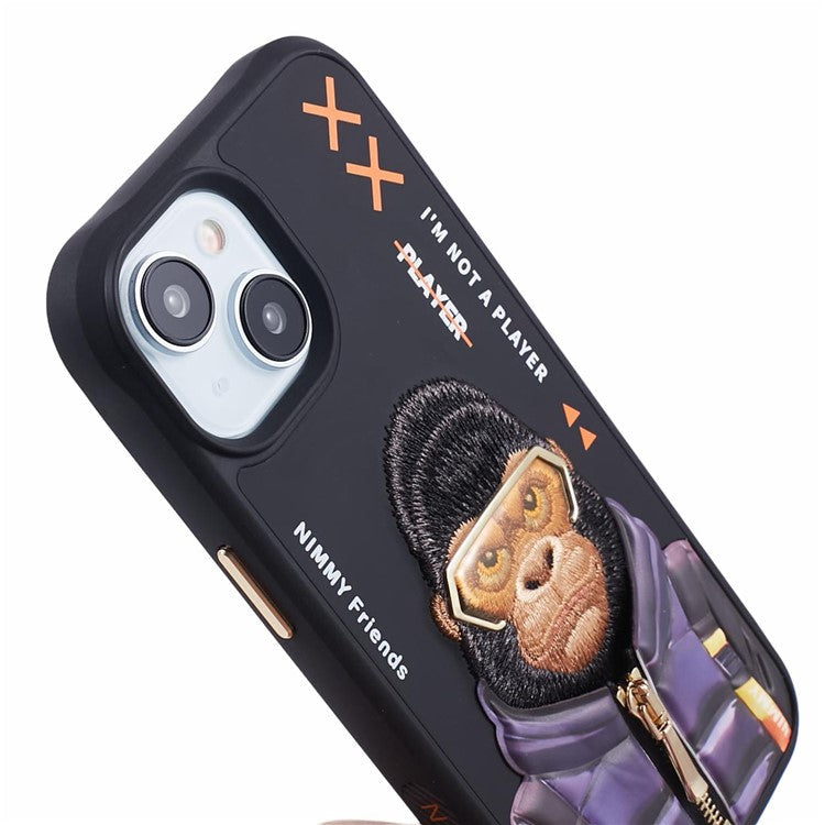 iPhone 15 Nimmy Cool & Cute Embroidery Case Cover