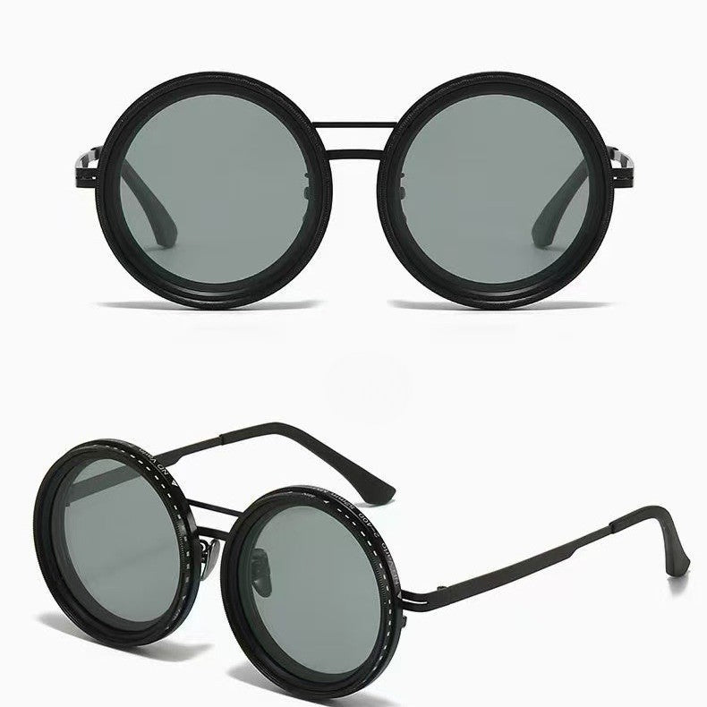 Multi-Use Retro Sunglasses with 9-Level Adjustable Dimming