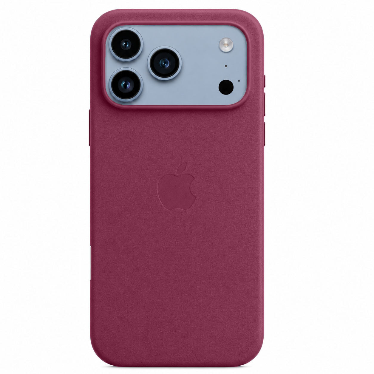 iPhone 18 Pro Max Leather Case with MagSafe & IC Animation - Mulberry