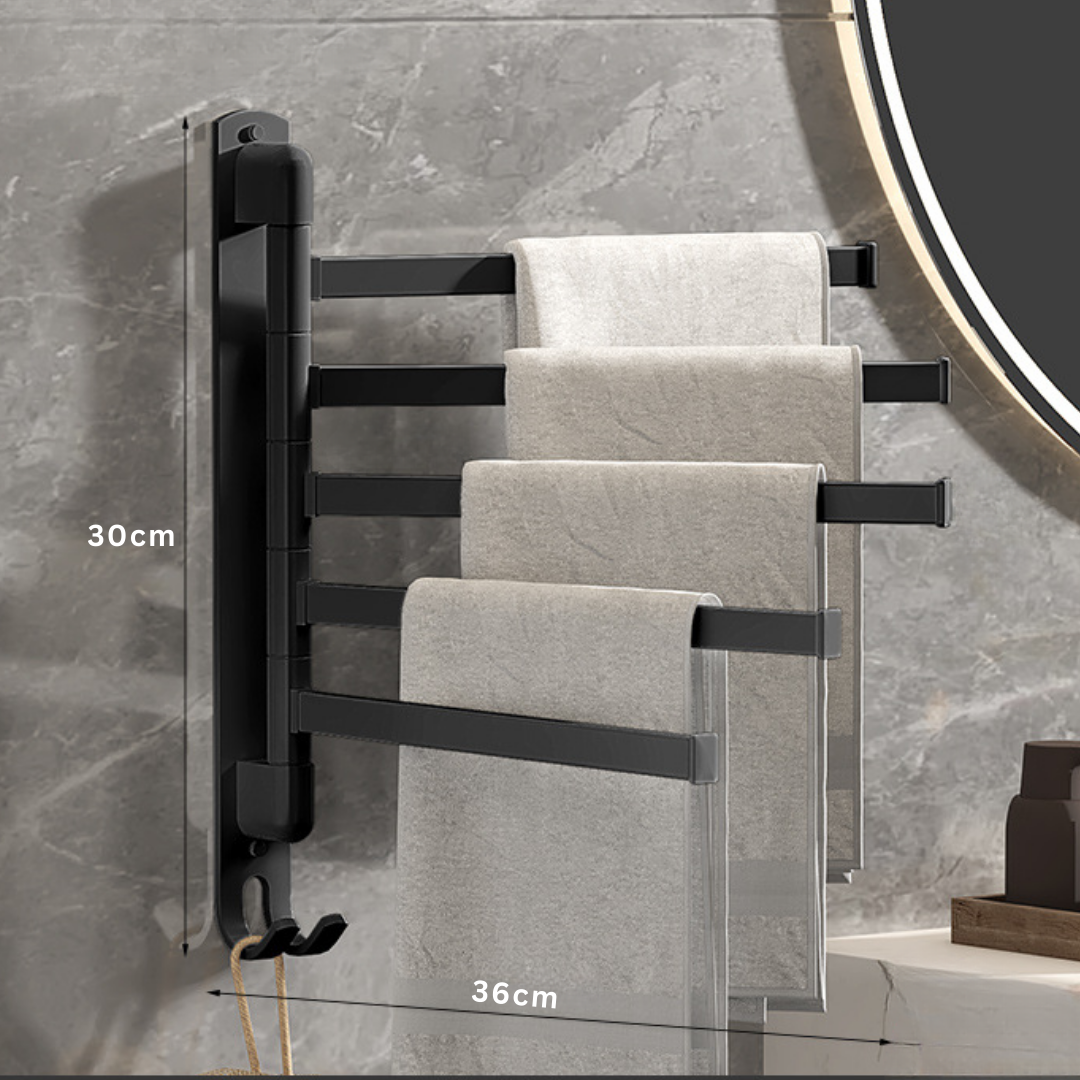 Rotating Multi-Function Bathroom Drying Pole