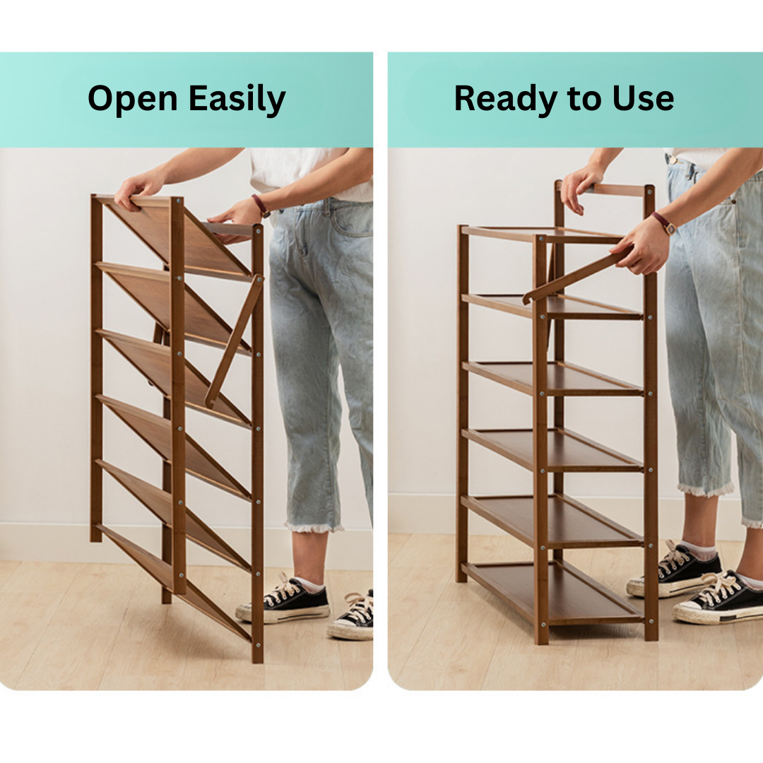 Space Saver Foldable Shoe Rack