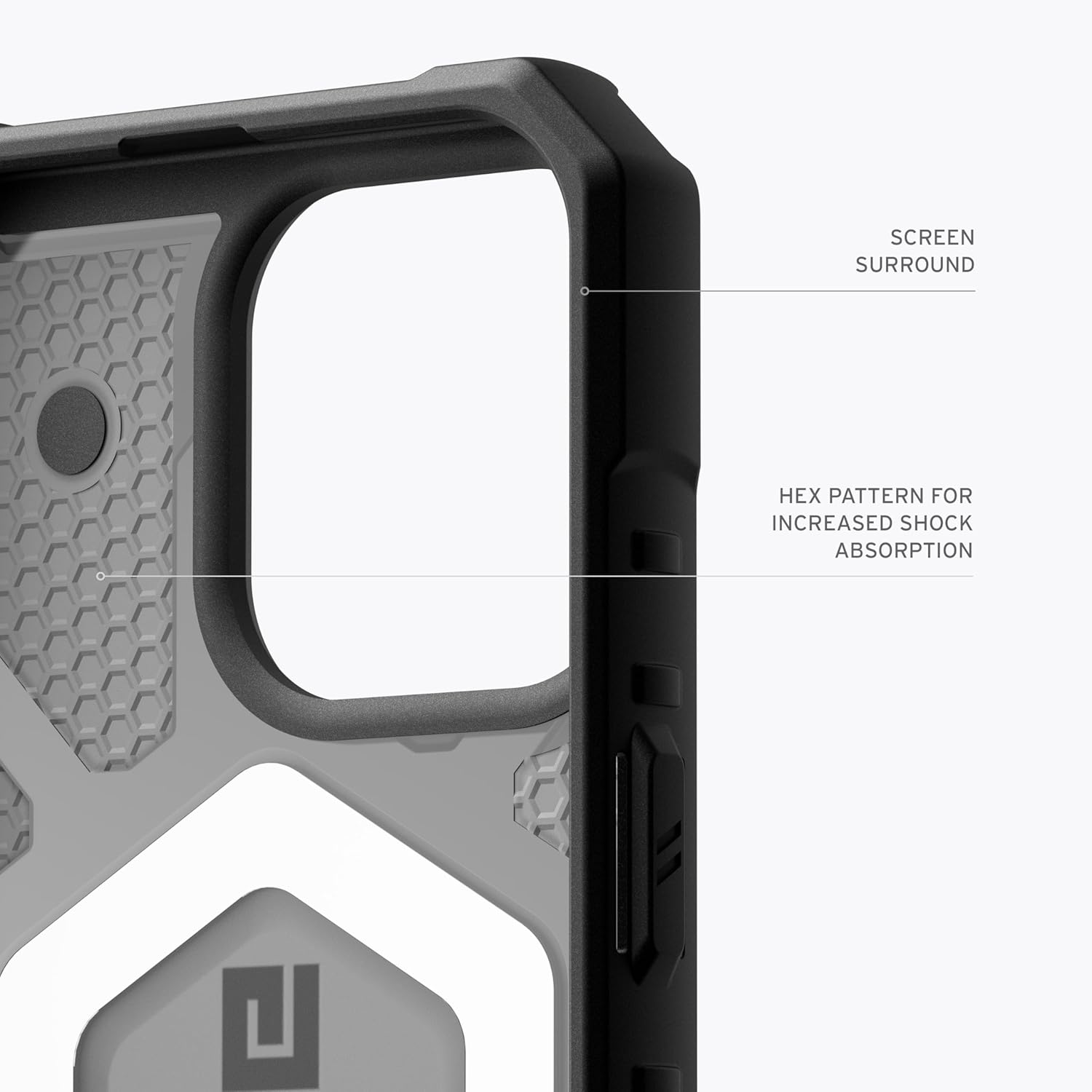 Urban Armor Gear UAG iPhone 15 Pro Case, Pathfinder Mag-Safe Compatible, Slim Fit Rugged Protective Case/Cover Designed for iPhone 15 Pro (2023) - Dark Ash