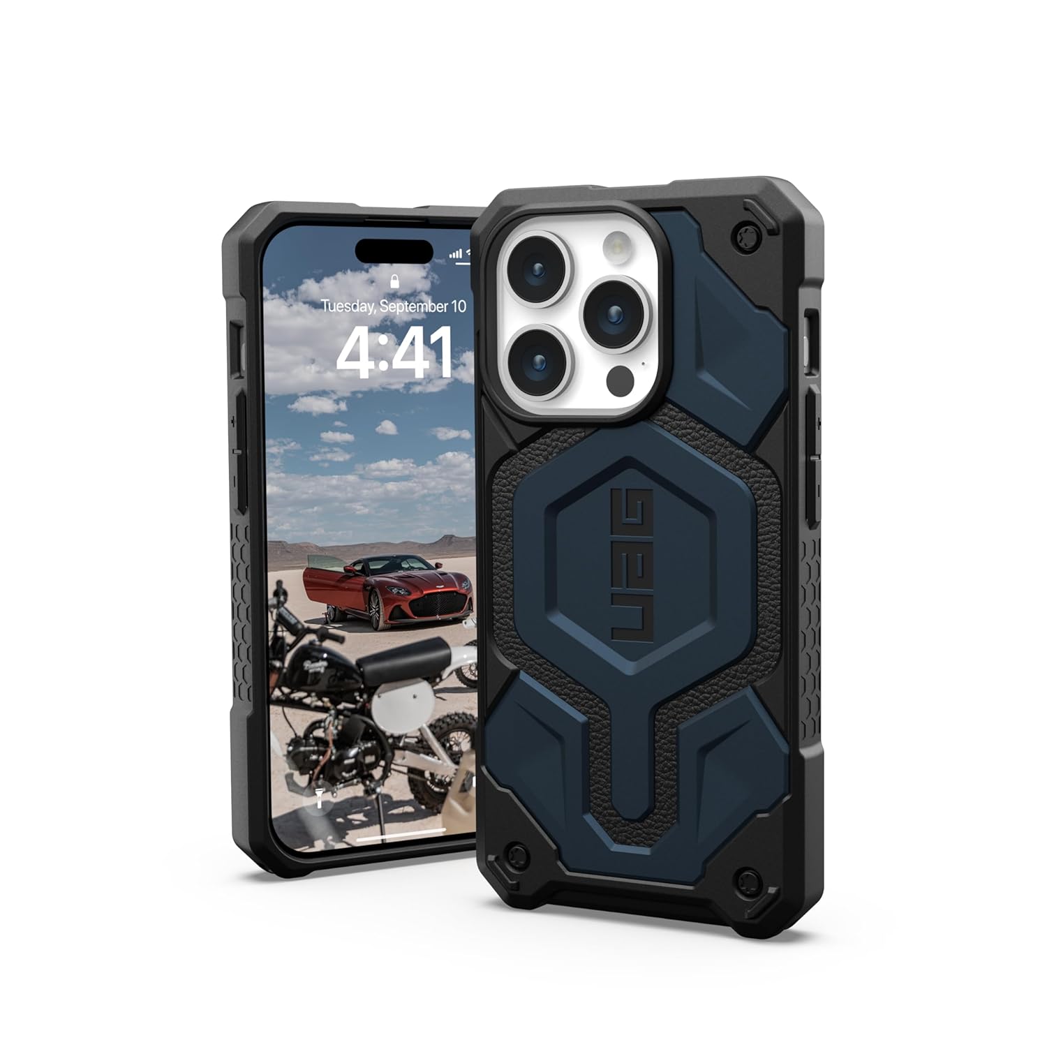 Urban Armor Gear UAG iPhone 14 Case, Monarch Pro Mag-Safe Compatible, Slim Fit Rugged Protective Case/Cover Designed for iPhone 14 (6.1-Inch) (2023), Wireless Charging Compatible - Mallard