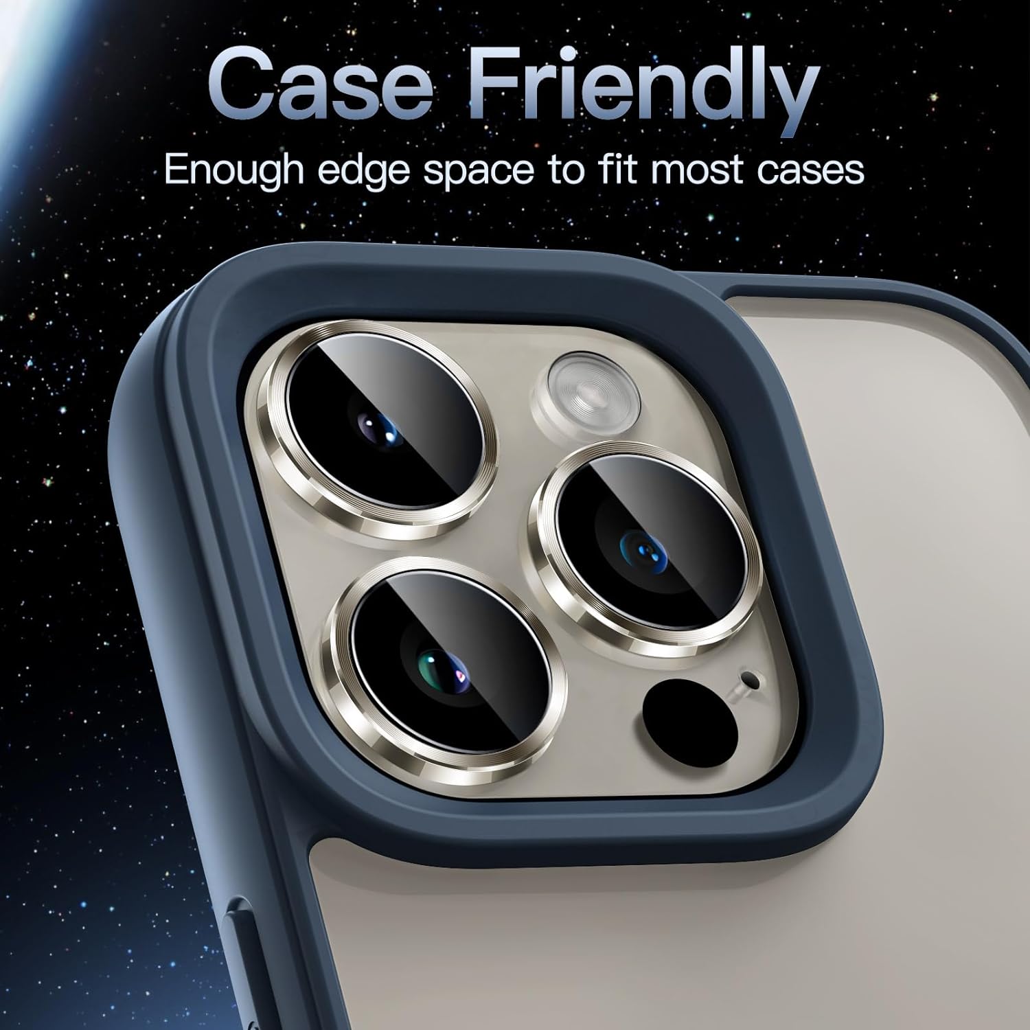 Metal Camera Ring Protector for iPhone 15 Pro