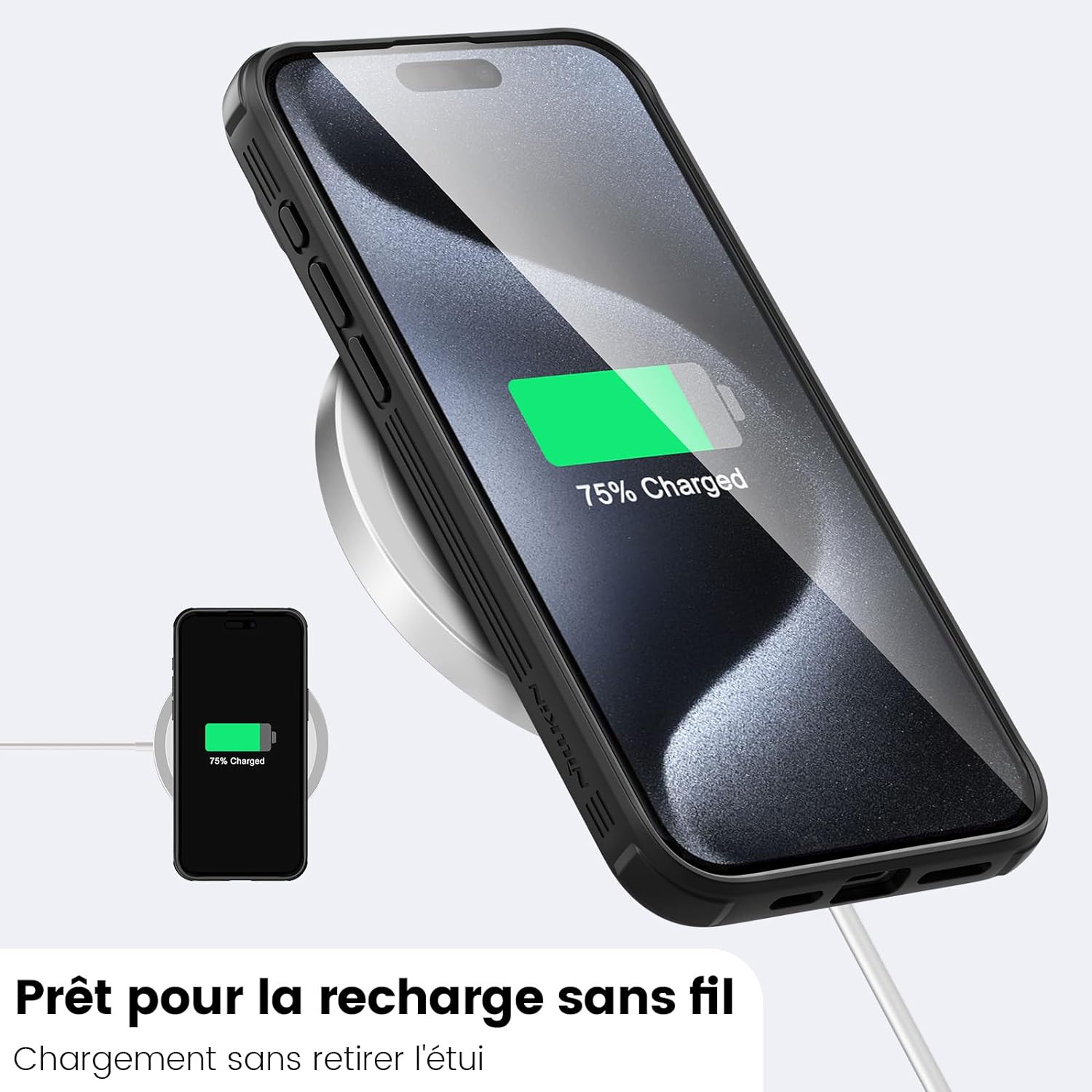 Nillkin Case for Apple iPhone 13 Pro Max (6.7" Inch) CamShield Pro Camera Slider Double Layered Protection TPU + PC Black Color