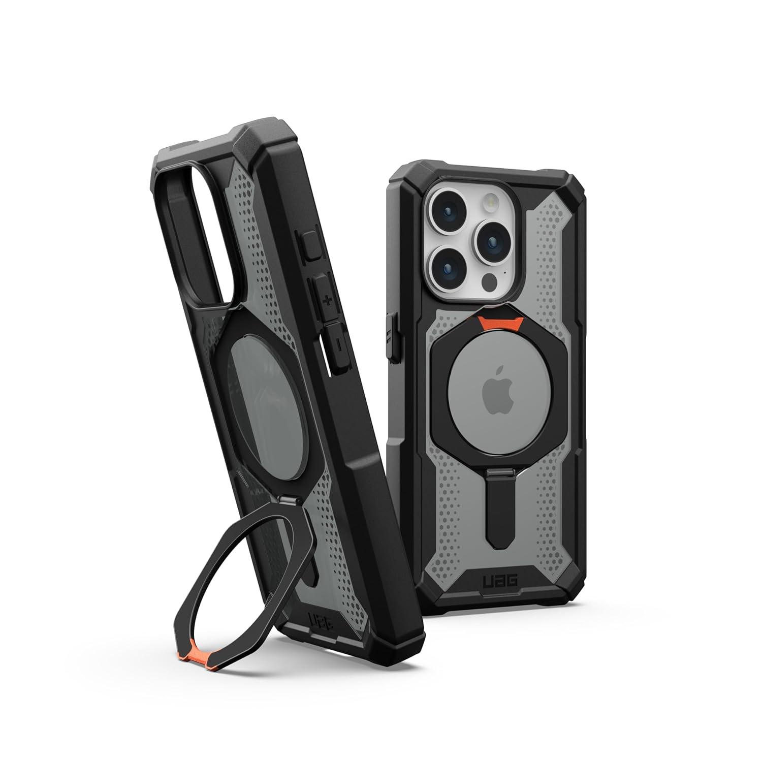 Urban Armor Gear Thermoplastic Polyurethane Plasma Xte Mag-Safe Compatible,Rugged Lightweight Slim Shockproof Protective Case/Cover Designed For iPhone 14 Pro Max (6.1-Inch) UAG Case (2023) - Black/Orange