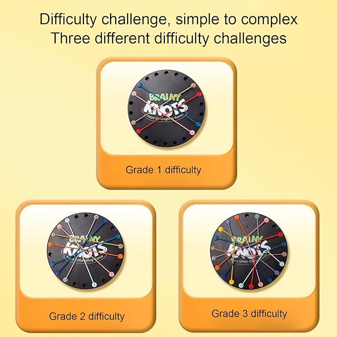 Rope Knot Untangling Board Game for Kids