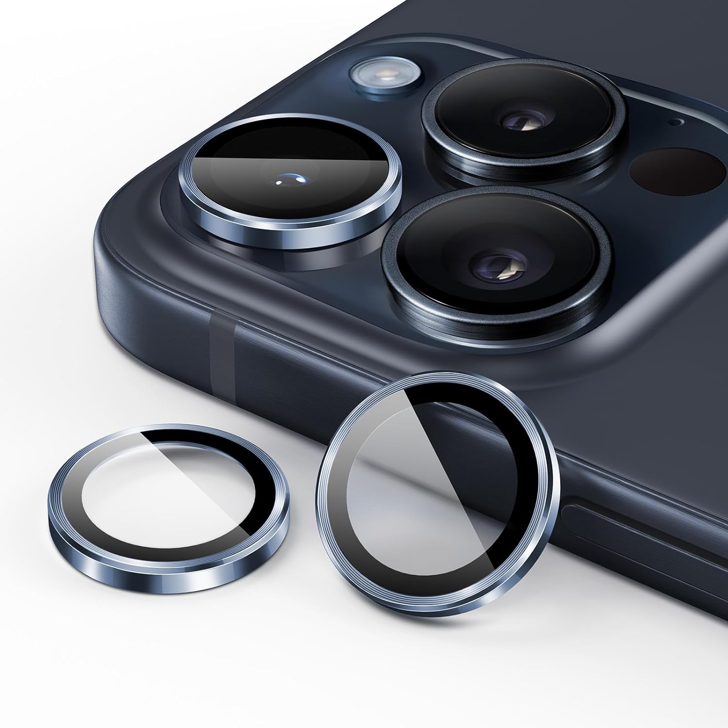 Metal Camera Ring Protector for iPhone 15 Pro
