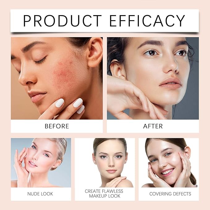 High Quality 2-in-1 Hydrating Foundation Stick with Brush