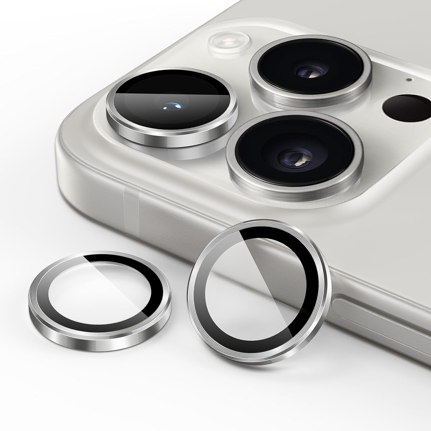 Metal Camera Ring Protector for iPhone 15 Pro