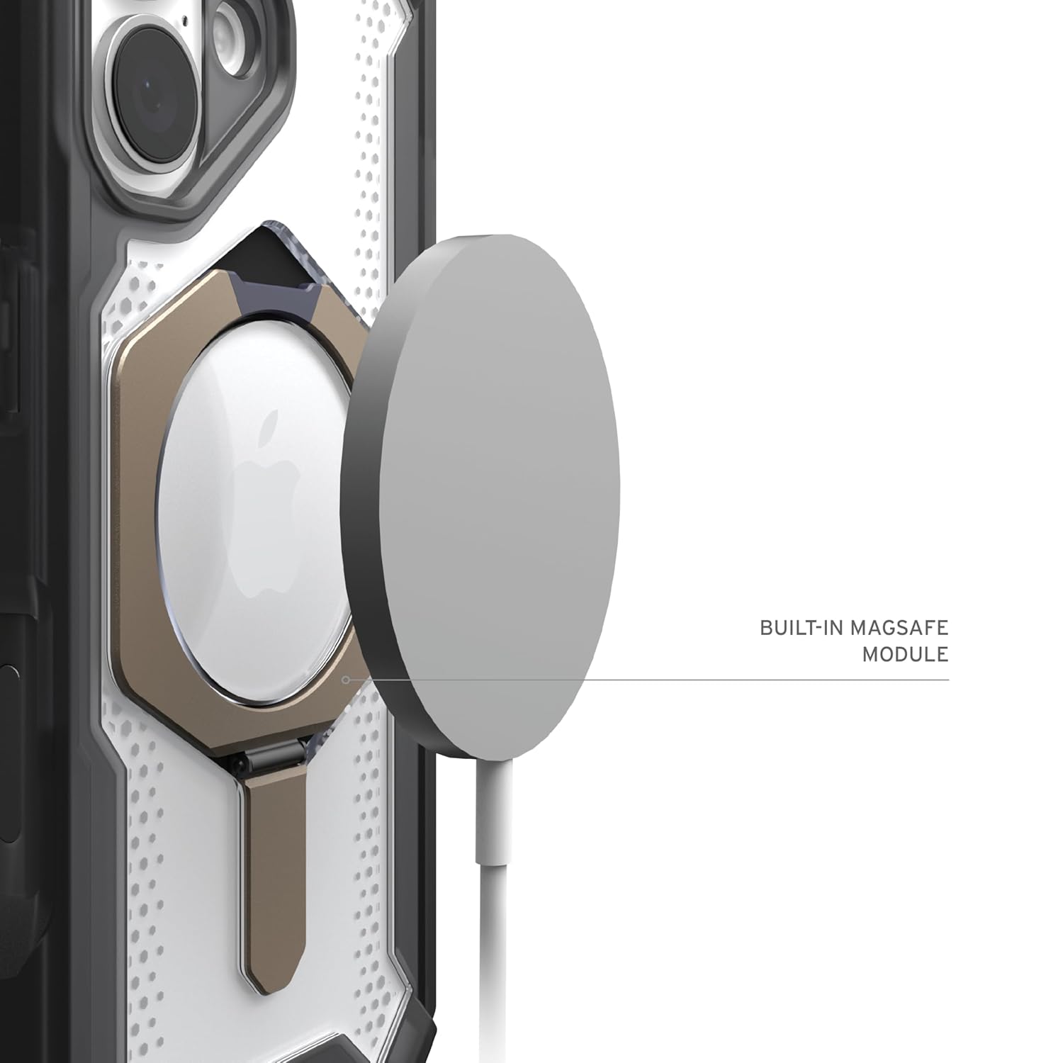 Urban Armor Gear UAG iPhone 15 Plus Case, Plasma XTE Mag-Safe Compatible, Rugged Lightweight Slim Shockproof Protective Case/Cover Designed for iPhone 15 Plus (2024) - Ash/Titanium