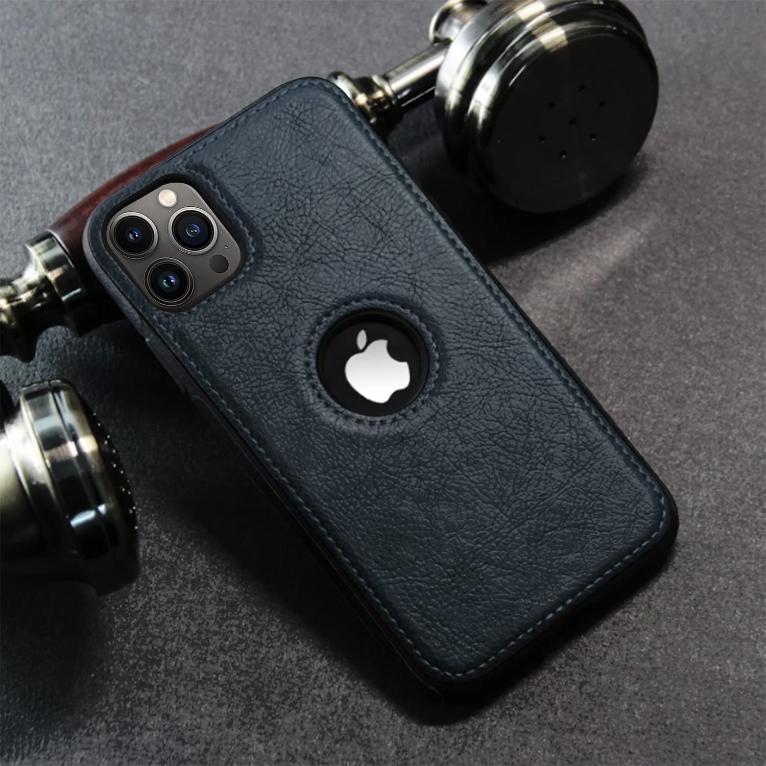 iPhone 14 Pro Original PU Leather Classic Elegant Case