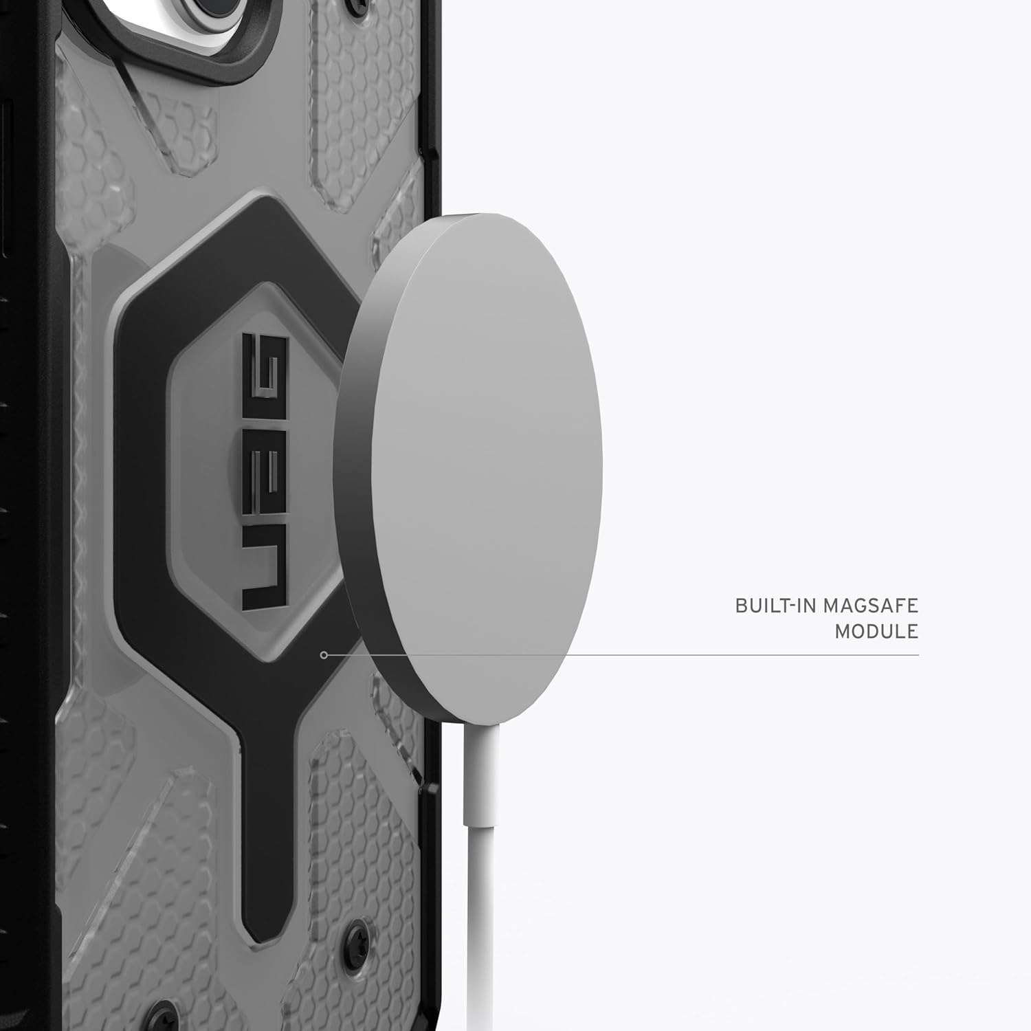 iPhone 15 Plus Pathfinder Series Rugged Magsafe Matte Case - Ash Black