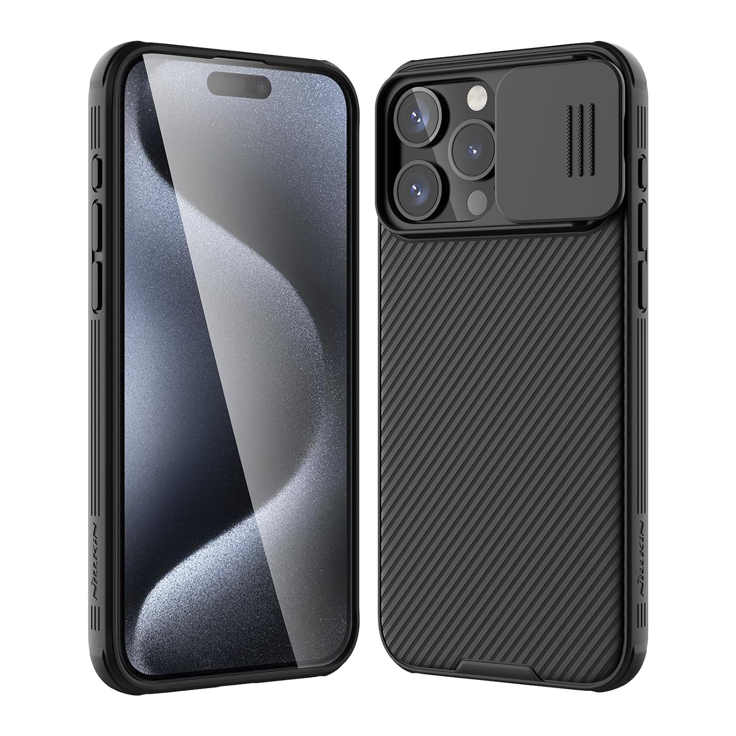 Nillkin Case for Apple iPhone 12 Pro (6.1" Inch) CamShield Pro Camera Slider Double Layered Protection TPU + PC Black Color