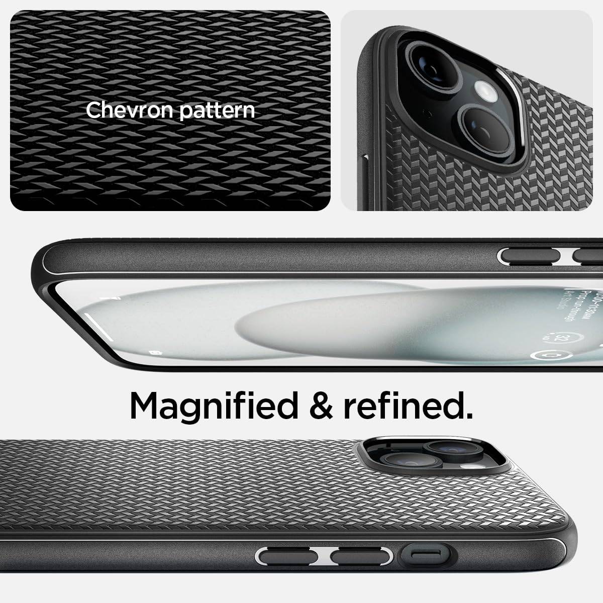 Spigen Mag Armor Magfit Back Cover Case Compatible with iPhone 14 Pro Max (TPU + Poly Carbonate | Grey)