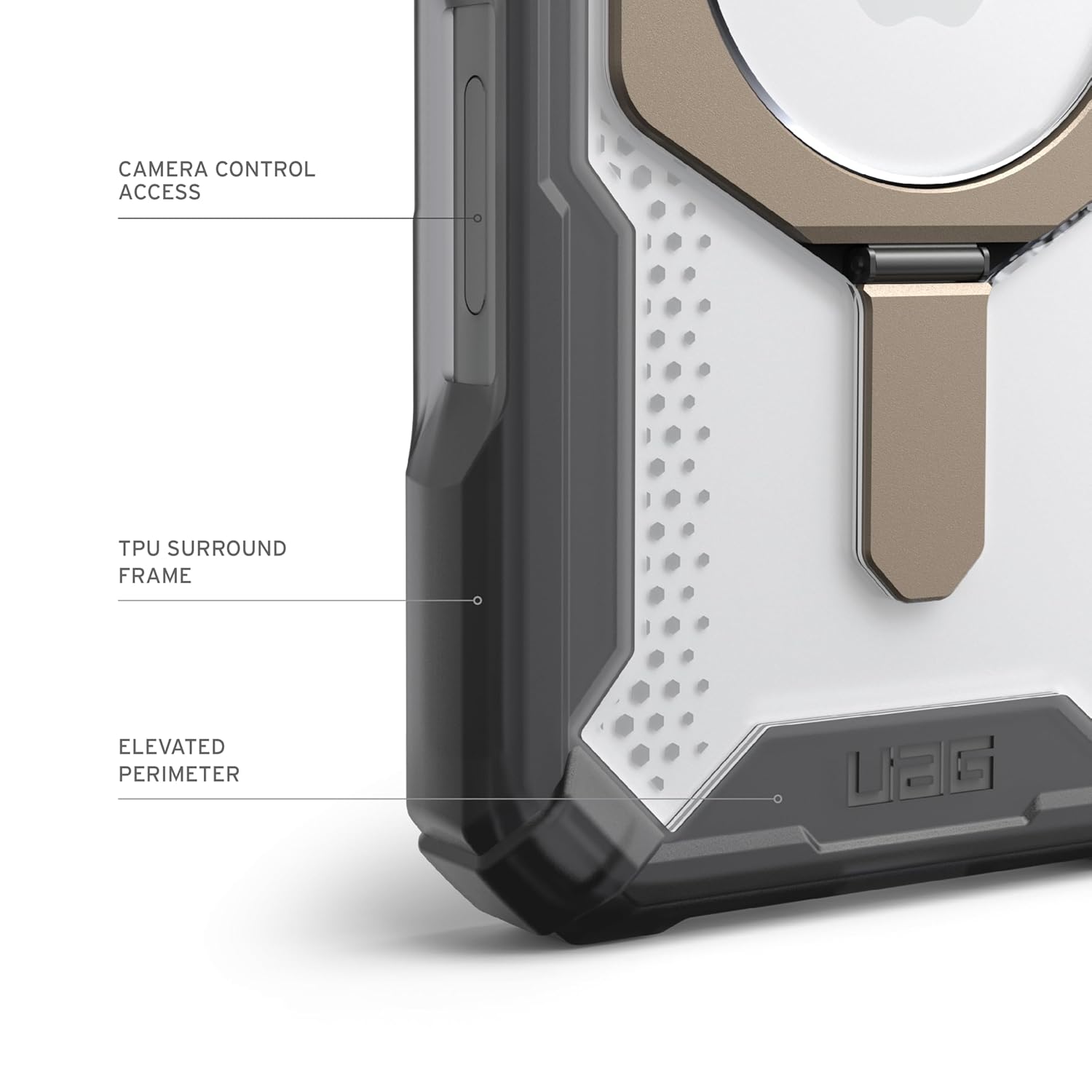 Urban Armor Gear UAG iPhone 16 Case, Plasma XTE Mag-Safe Compatible, Rugged Lightweight Slim Shockproof Protective Case/Cover Designed for iPhone 16 (2024) - Ash/Titanium