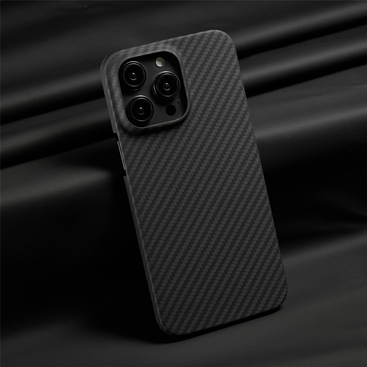 iPhone 14 Pro Max Dual Shade Carbon Fiber Kevlar Series Case