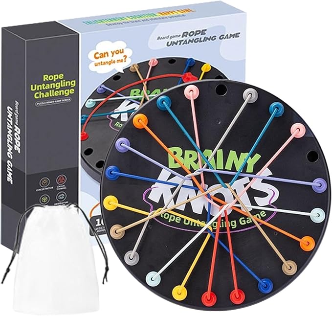 Rope Knot Untangling Board Game for Kids
