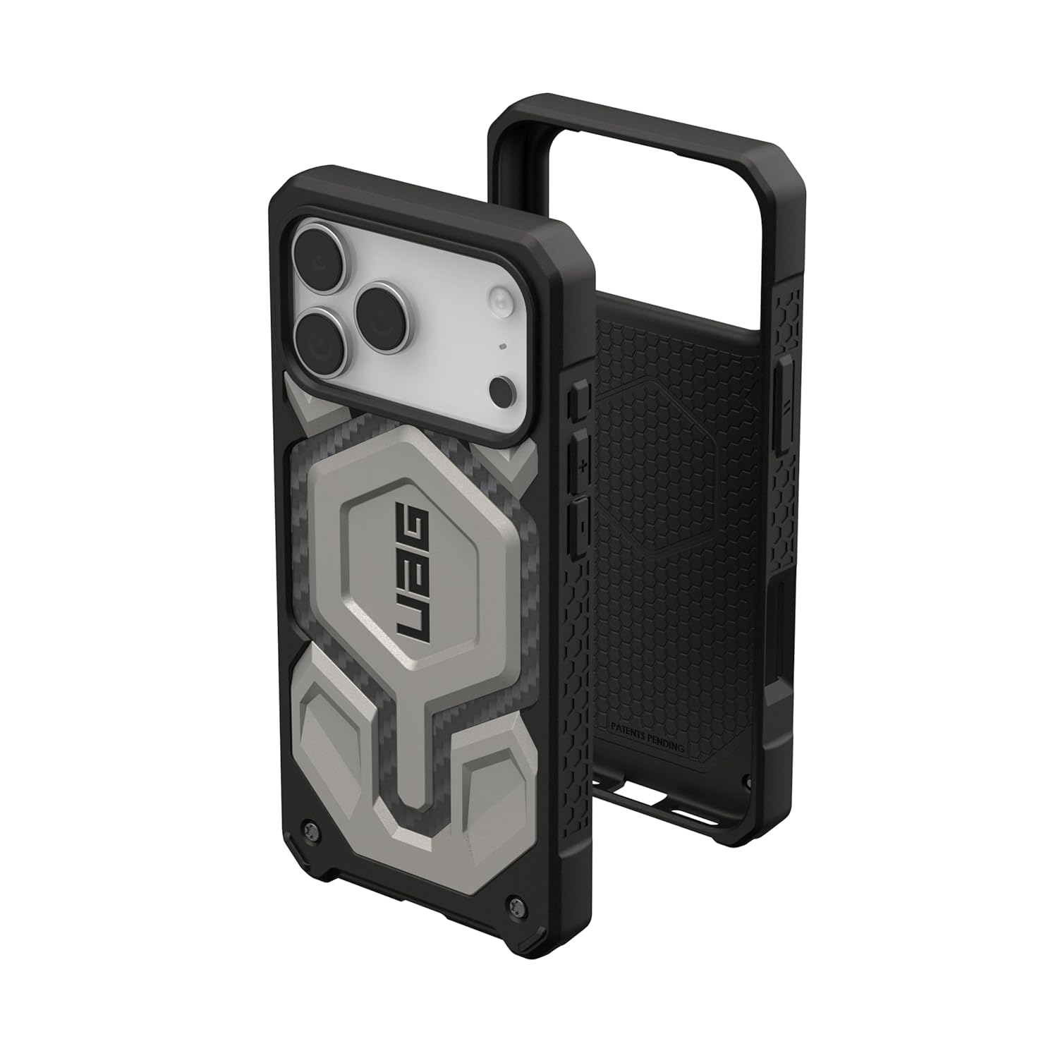 Urban Armor Gear UAG Monarch Pro Mag-Safe Compatible, Rugged Heavy Duty Shockproof Military Grade Protective Case/Cover Designed for iPhone 17 Pro (2025) -  Titanium