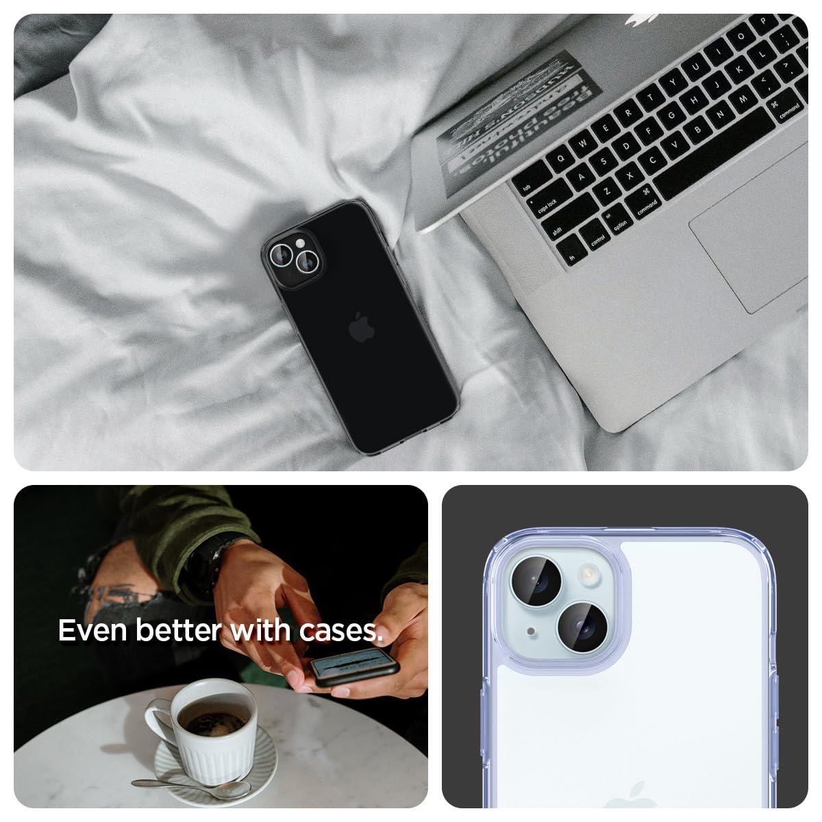 Spigen EZ Fit Optik Pro Tempered Glass Camera Lens Protector Guard for iPhone 14 Plus (Blue) - 1 Pack