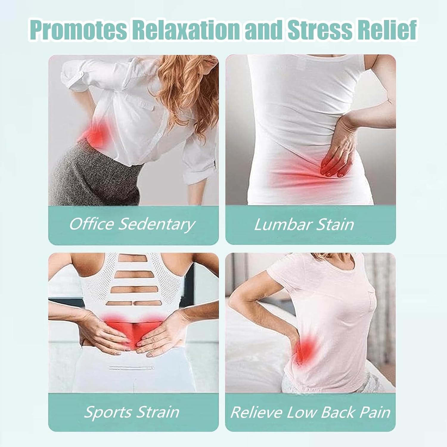 Portable Neck and Back Support with Lumbar Support