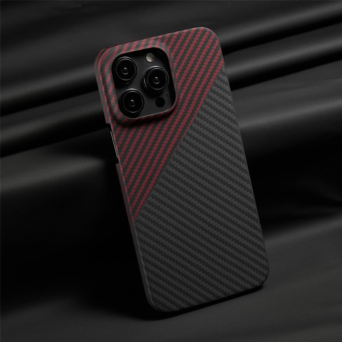 iPhone 14 Pro Max Dual Shade Carbon Fiber Kevlar Series Case