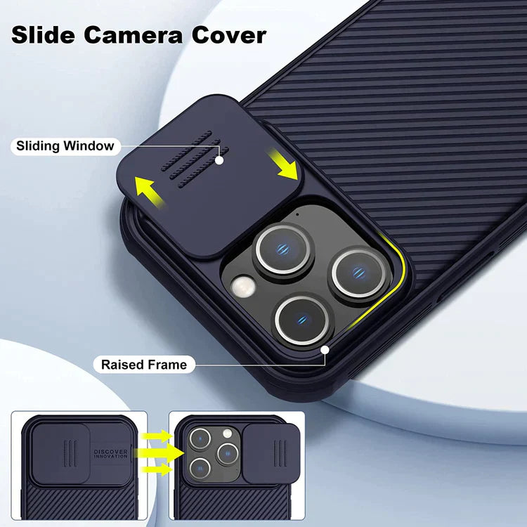 iPhone 14 Pro Max Cam Shield Shutter Camera Protection Back Cover Case