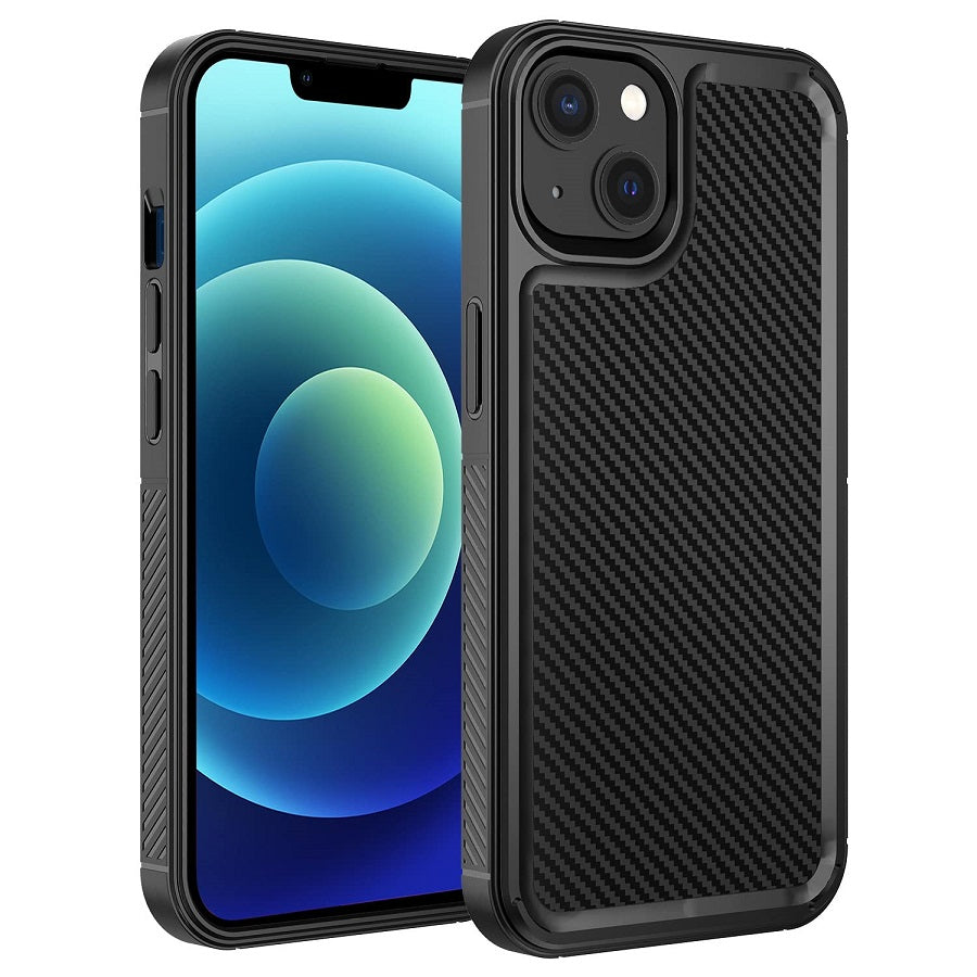 iPhone 13 Carbon Fiber Hybrid Shockproof Case