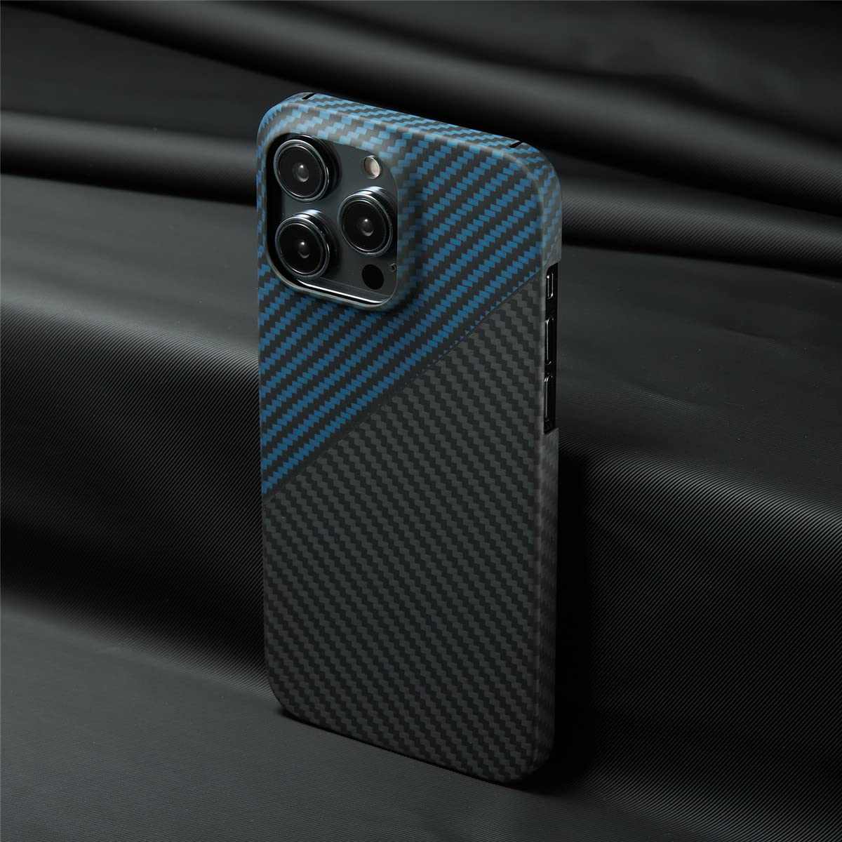 iPhone 14 Pro Max Dual Shade Carbon Fiber Kevlar Series Case