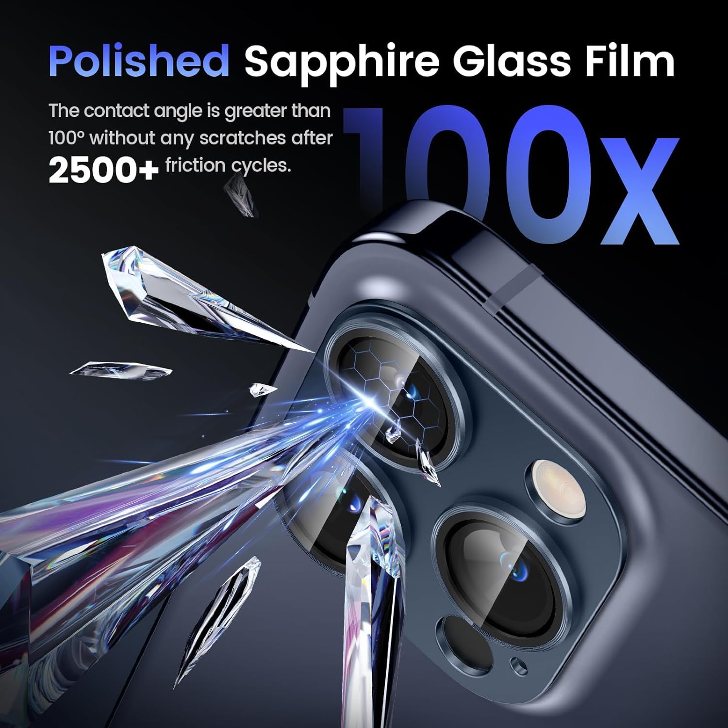 Camera Lens Protector for iPhone 15 Pro  -Easy Installation