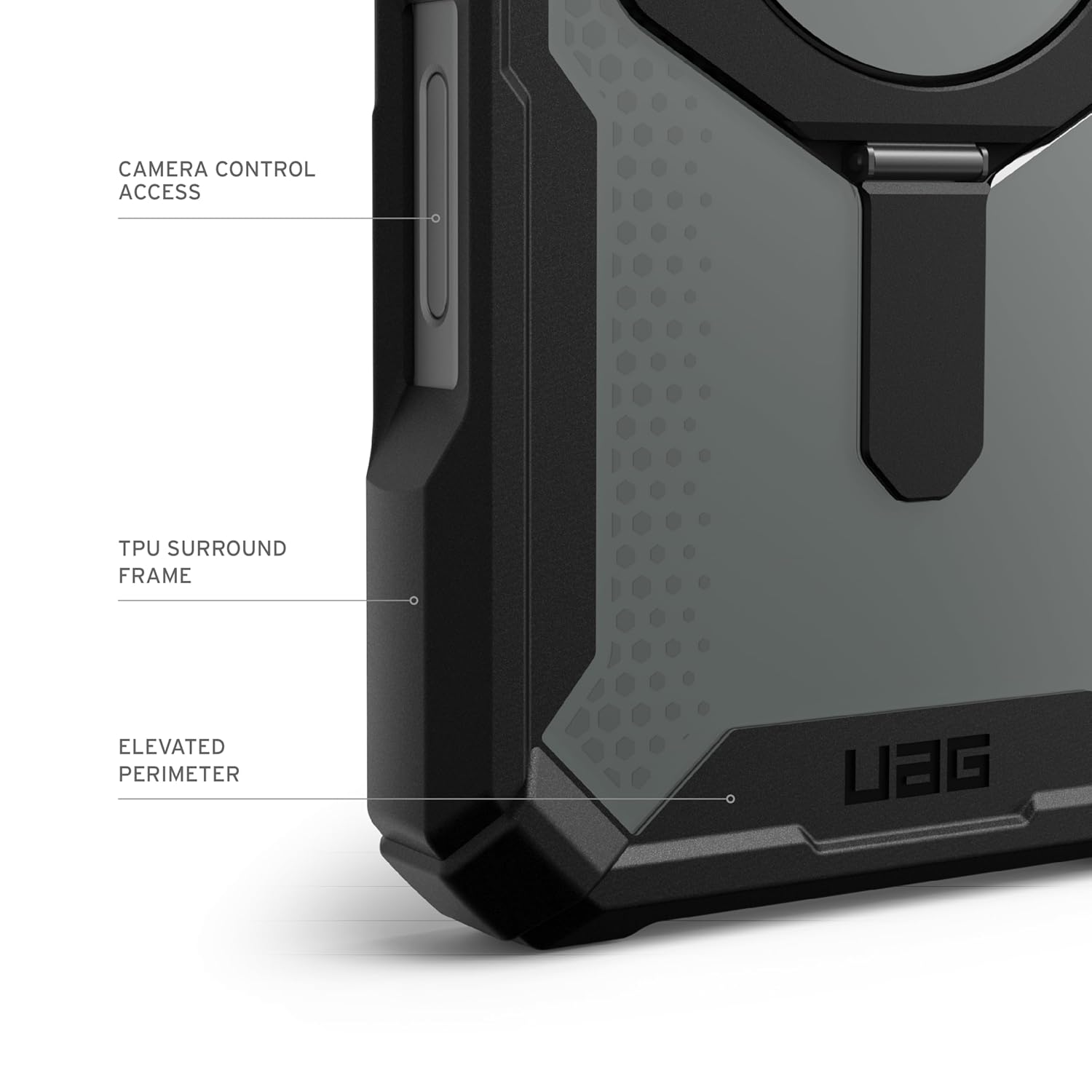 Urban Armor Gear UAG iPhone 15 Pro Case, Plasma XTE Mag-Safe Compatible, Rugged Lightweight Slim Shockproof Protective Case/Cover Designed for iPhone 15 Pro (2024) - Black/Orange