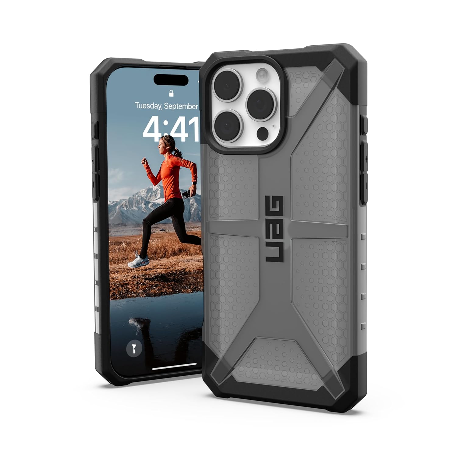 iPhone 16 Pro UAG Case, Plasma Series Premium Rugged Protective Case - Ash
