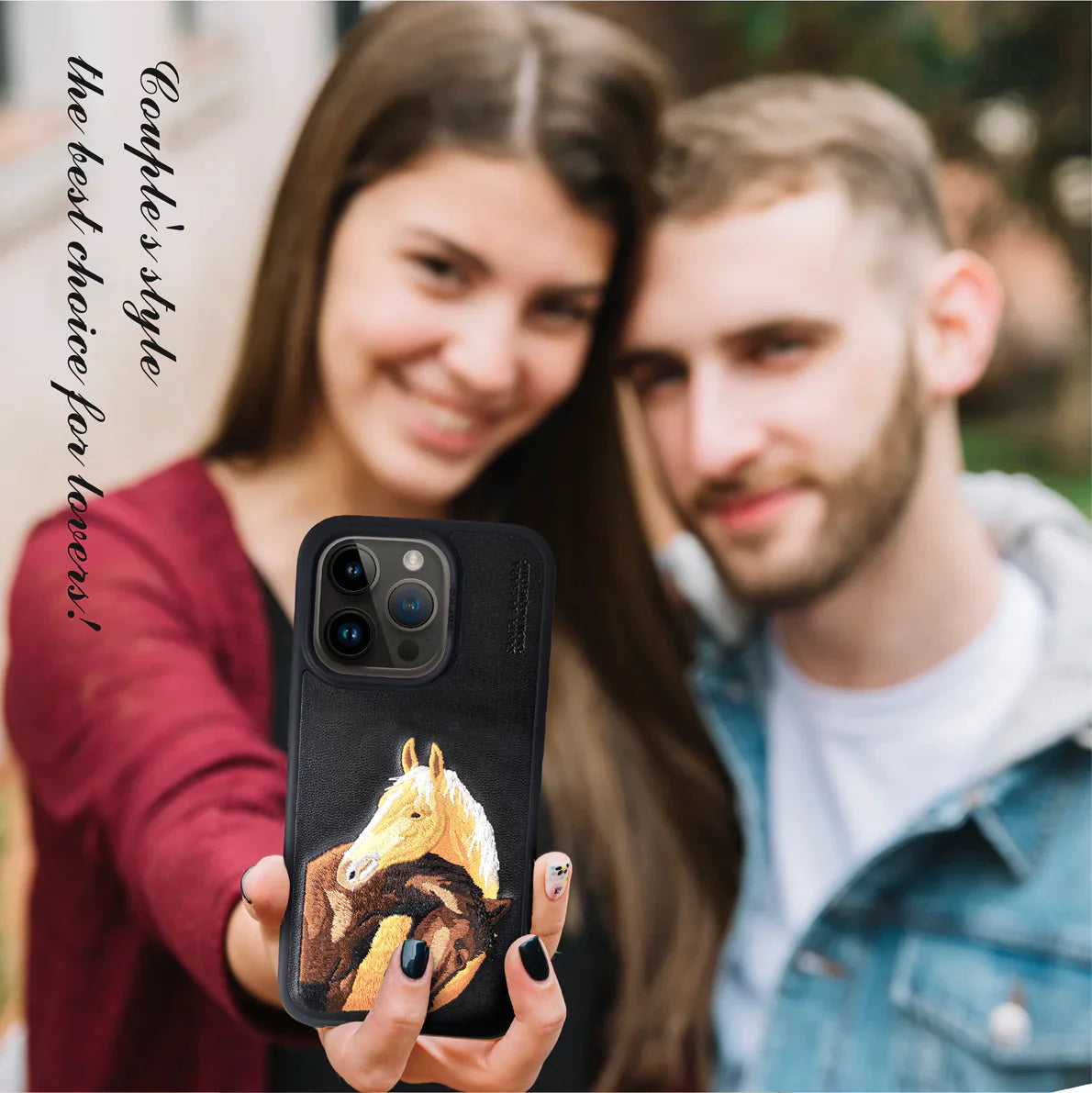 Santa Barbara Isidor Series Genuine Leather Case for iPhone 15 Pro - Titanium