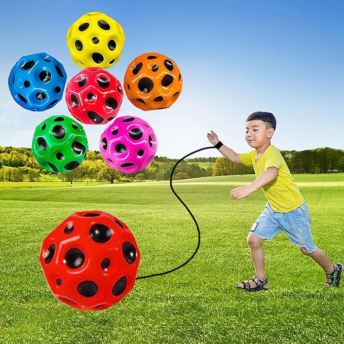 Bouncy Wristband Ball with Wrist Strap & String