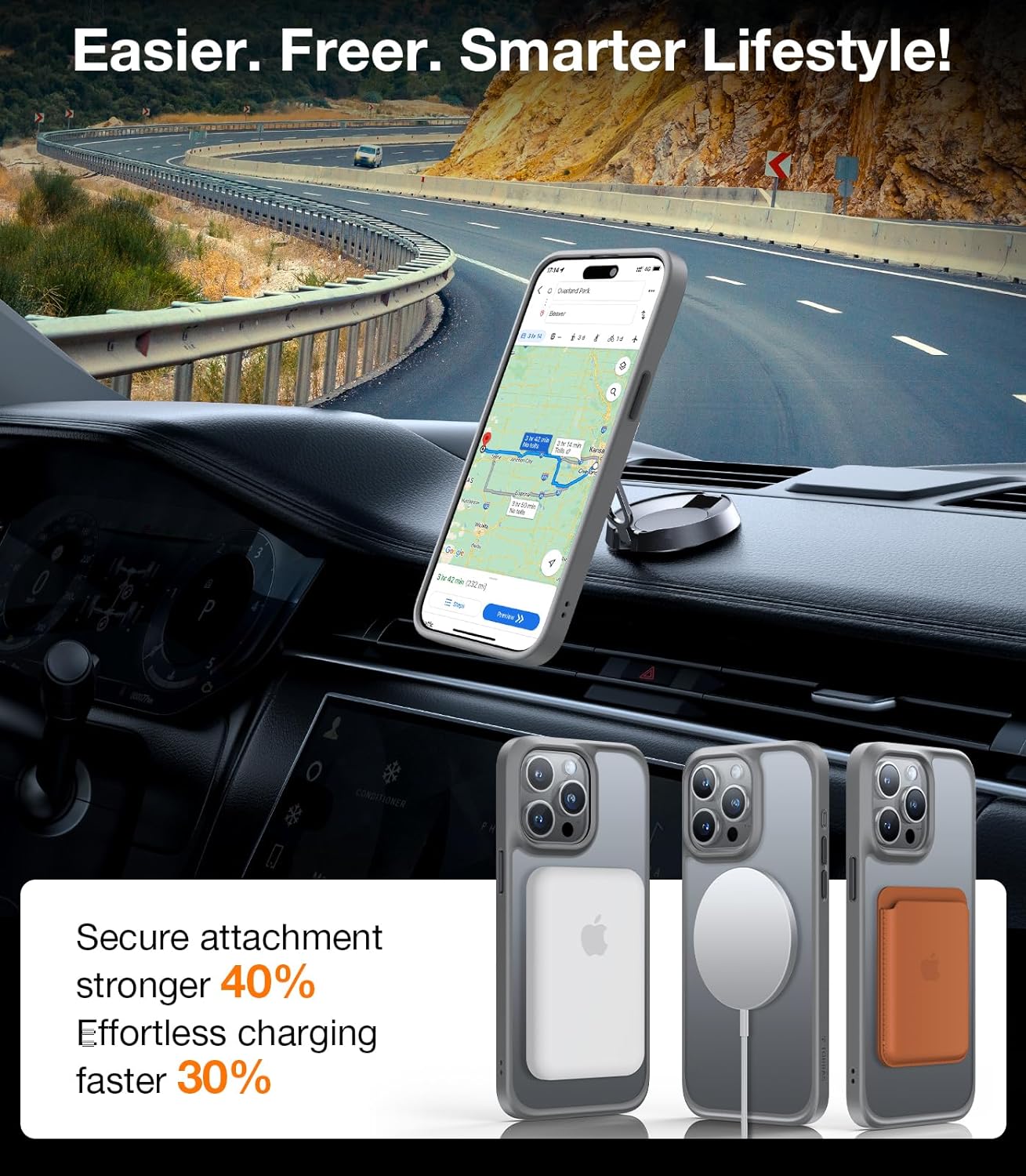 iPhone 15 Pro Max Ultra Hybrid Drop Proof Sleek Clear Case - Natural Titanium