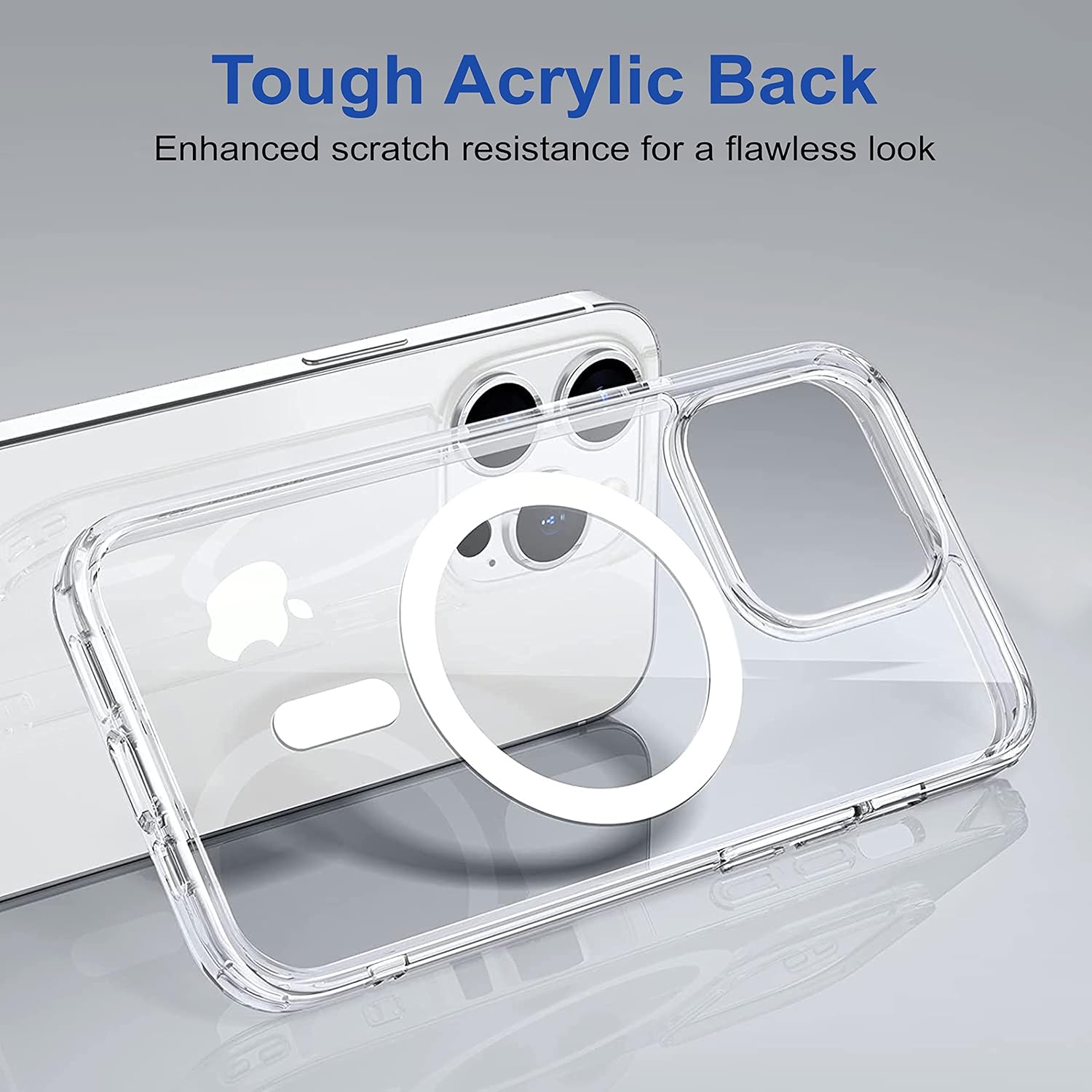 Animated Hard PC with IC Protective Magnetic Clear Cover for iPhone 16 Plus Case [Compatible with MagSafe]