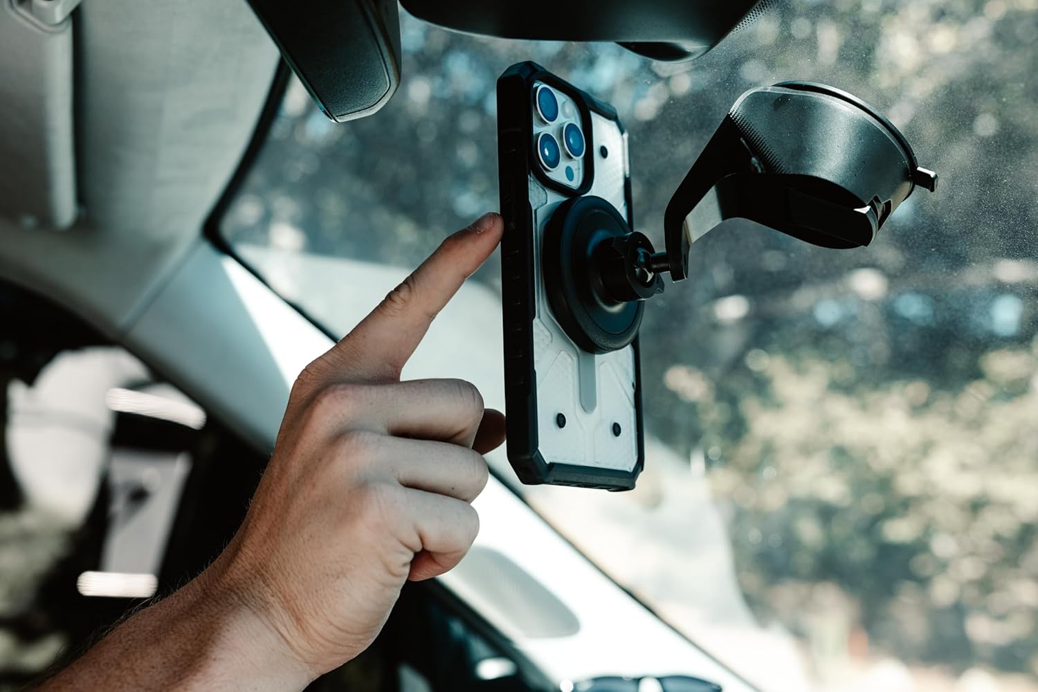 Urban Armor Gear UAG iPhone 15 Plus Case, Pathfinder Mag-Safe Compatible, Slim Fit Rugged Protective Case/Cover Designed for iPhone 15 Plus / 14 Plus (6.7-Inch) (2023) - Dark Ash