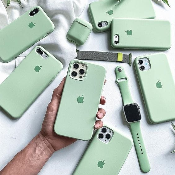 Mint Green Color Silicone Case – CaseCart