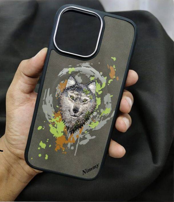 Dazzling Animal Series MagSafe & Metal Ring for iPhone 16 Pro Max Series - Grey Wolf – CaseCart