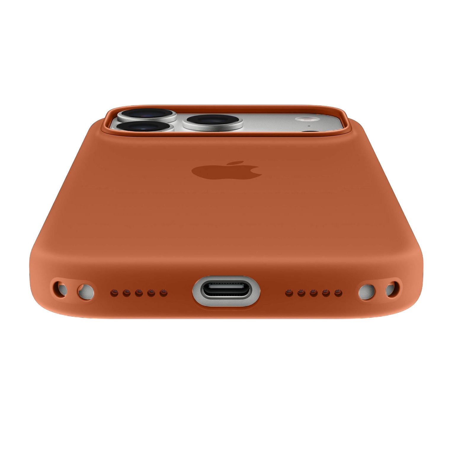 iPhone 18 Pro Max Silicone Back Cover Case with MagSafe & Camera Control Button - Terra Cotta