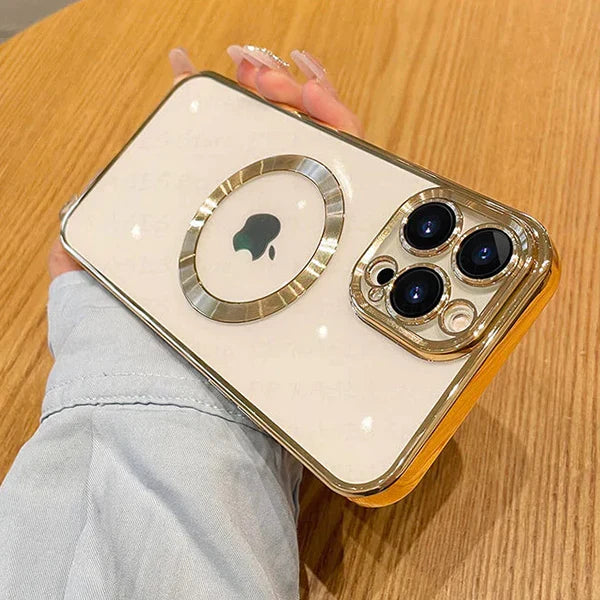 iPhone 14 Pro Max Electroplating Case with Camera Bumper Protection