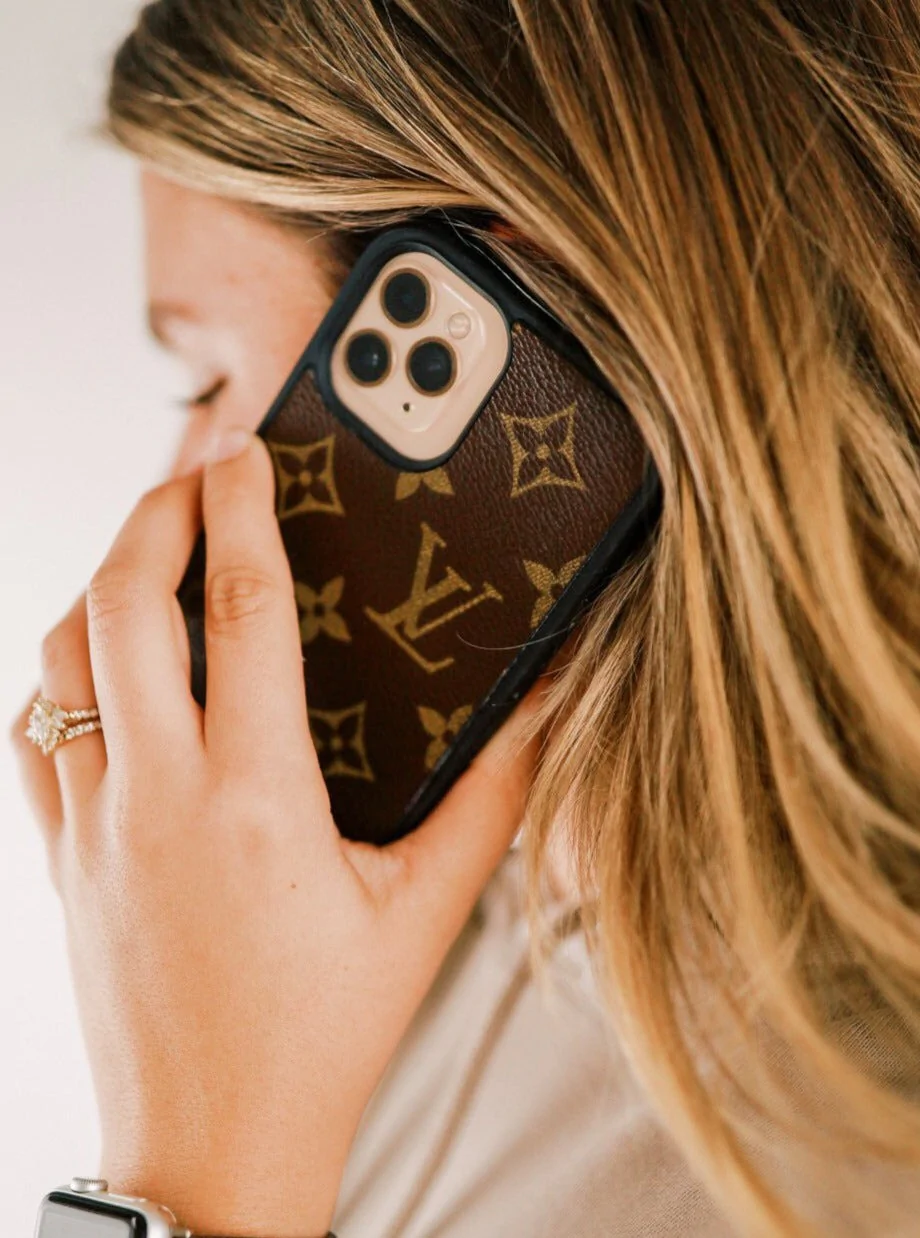 iPhone 16 Pro Luxurious Premium Louis Vuitton Leather Case